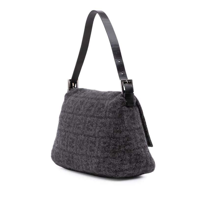 Fendi Zucca Wool Mamma Forever Grey Wool Good condition - Back View
