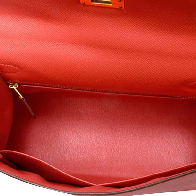 Hermès Epsom Kelly Sellier 28 Pink Leather Good condition - Box View