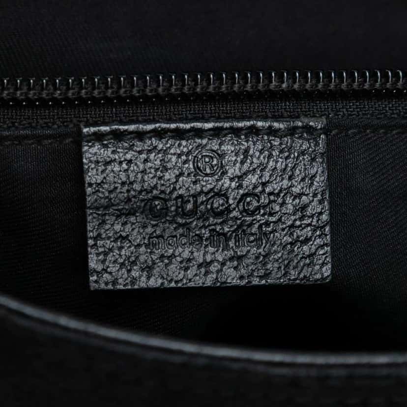 Gucci GG Canvas Web Double Pocket Crossbody Black Canvas Good condition - Box View