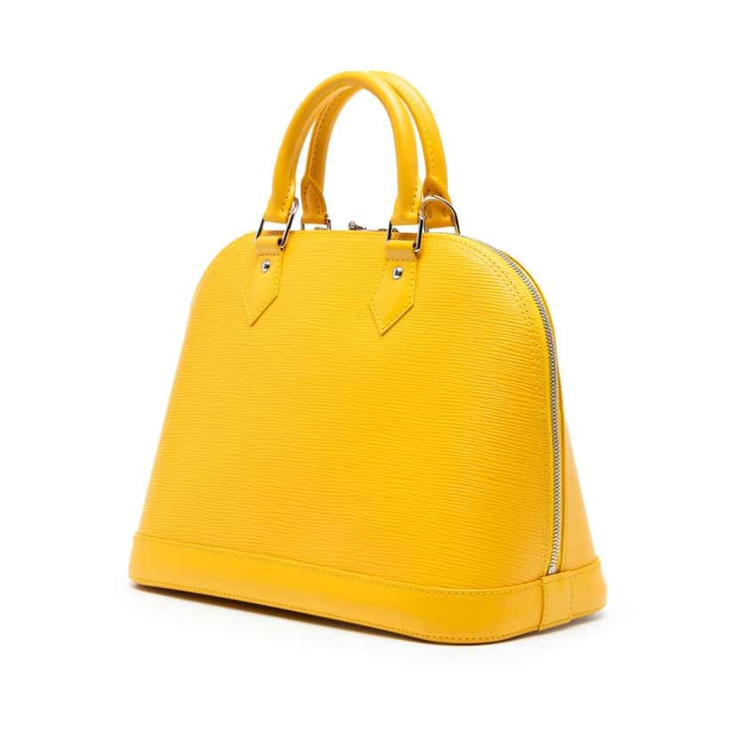Louis Vuitton Epi Alma PM Yellow Leather Good condition - Back View