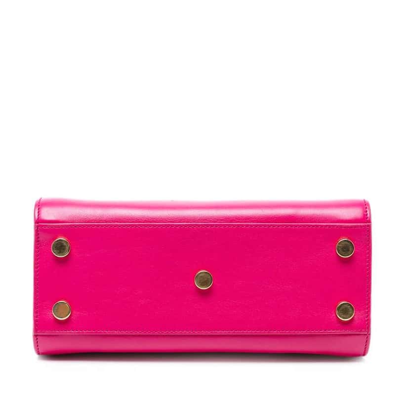 Saint Laurent Nano Leather Sac De Jour Satchel Pink Leather Good condition - Inside View
