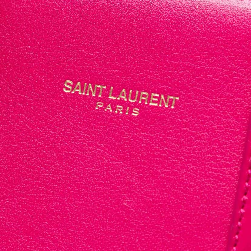 Saint Laurent Nano Leather Sac De Jour Satchel Pink Leather Good condition - Box View