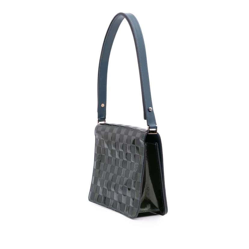 Louis Vuitton Damier Vernis Cabaret Green Leather Good condition - Back View