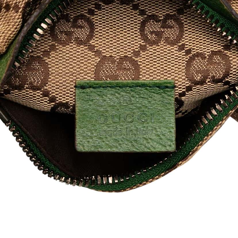 Gucci GG Canvas Web Double Pocket Belt Bag Brown Canvas Good condition - Box View