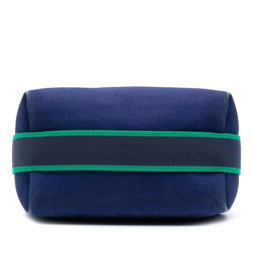 Hermès Small Canvas Bride A Brac Case Blue Canvas Good condition - Inside View