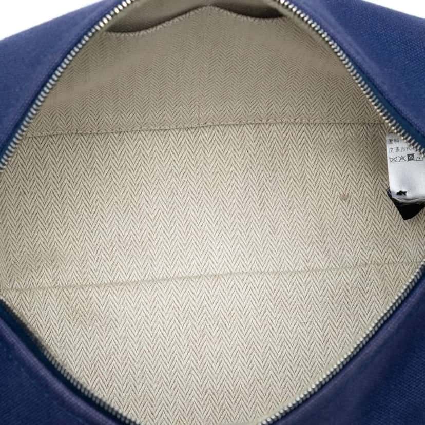 Hermès Small Canvas Bride A Brac Case Blue Canvas Good condition - Model View