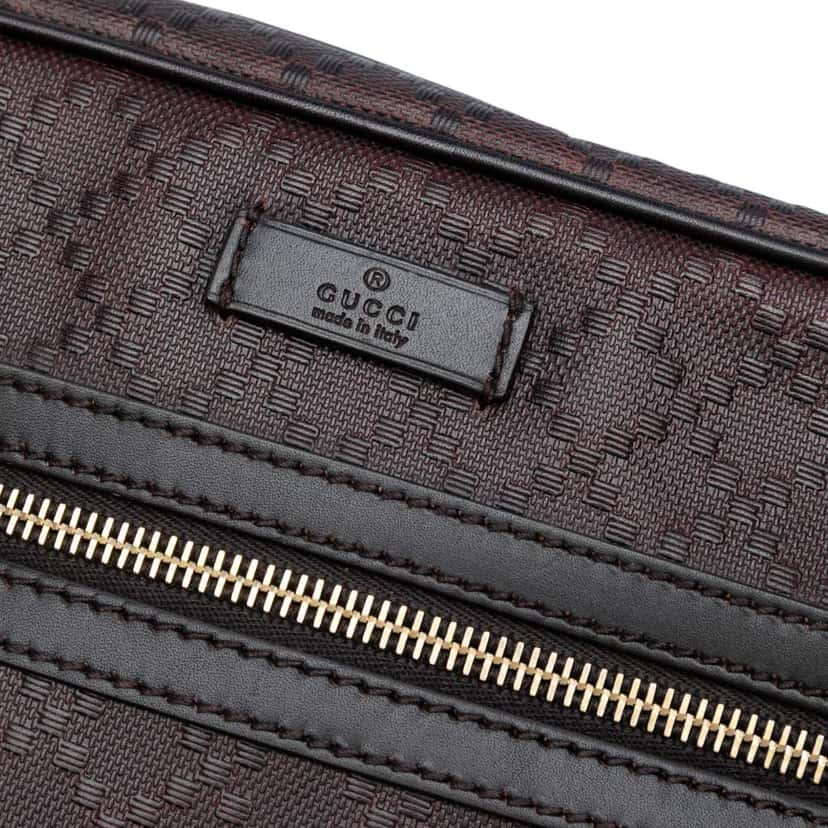 Gucci Diamante Leather Hilary Lux Crossbody Brown Leather Good condition - Box View