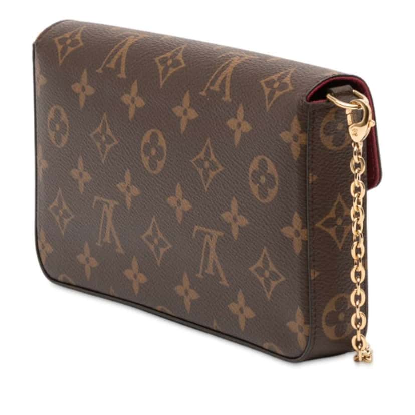 Louis Vuitton Monogram Pochette Felicie Brown Good condition - Back View