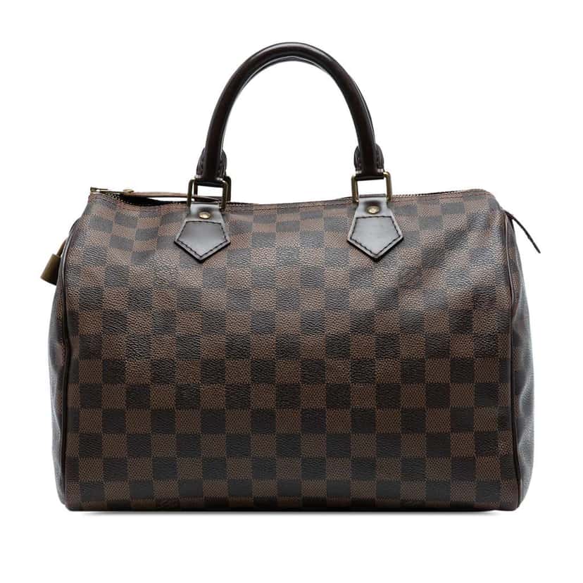 Louis Vuitton Damier Ebene Speedy 30 Brown Good condition - Front View