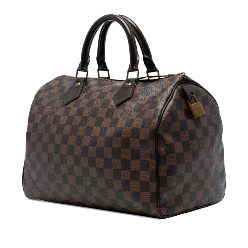 Louis Vuitton Damier Ebene Speedy 30 Brown Good condition - Back View