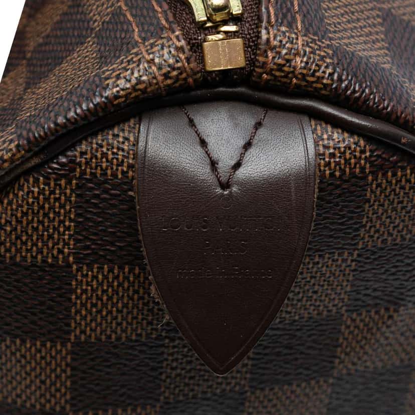 Louis Vuitton Damier Ebene Speedy 30 Brown Good condition - Box View