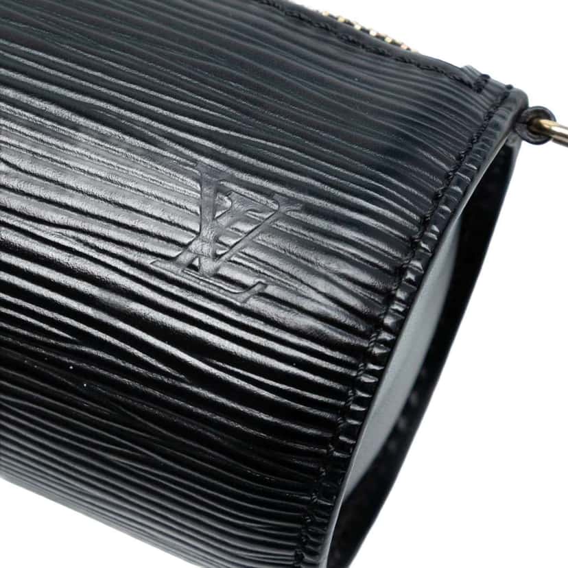Louis Vuitton Epi Pochette Papillon Black Leather Good condition - Box View
