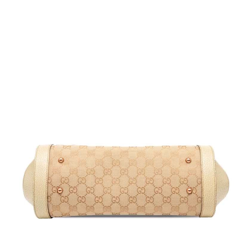 Gucci GG Canvas Bamboo Bullet Shoulder Bag Brown Canvas Good condition - Inside View