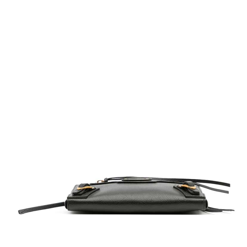 Balenciaga Pebbled Leather Neo Classic City Pouch Crossbody Black Leather Good condition - Inside View