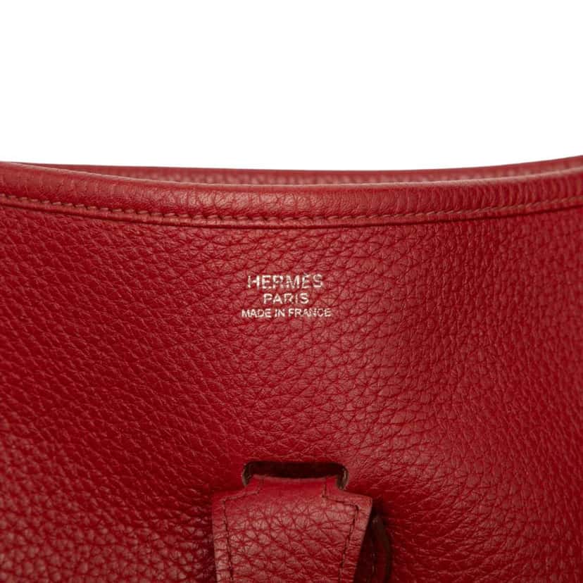 Hermès Togo Evelyne III 33 Red Leather Very good condition - Box View