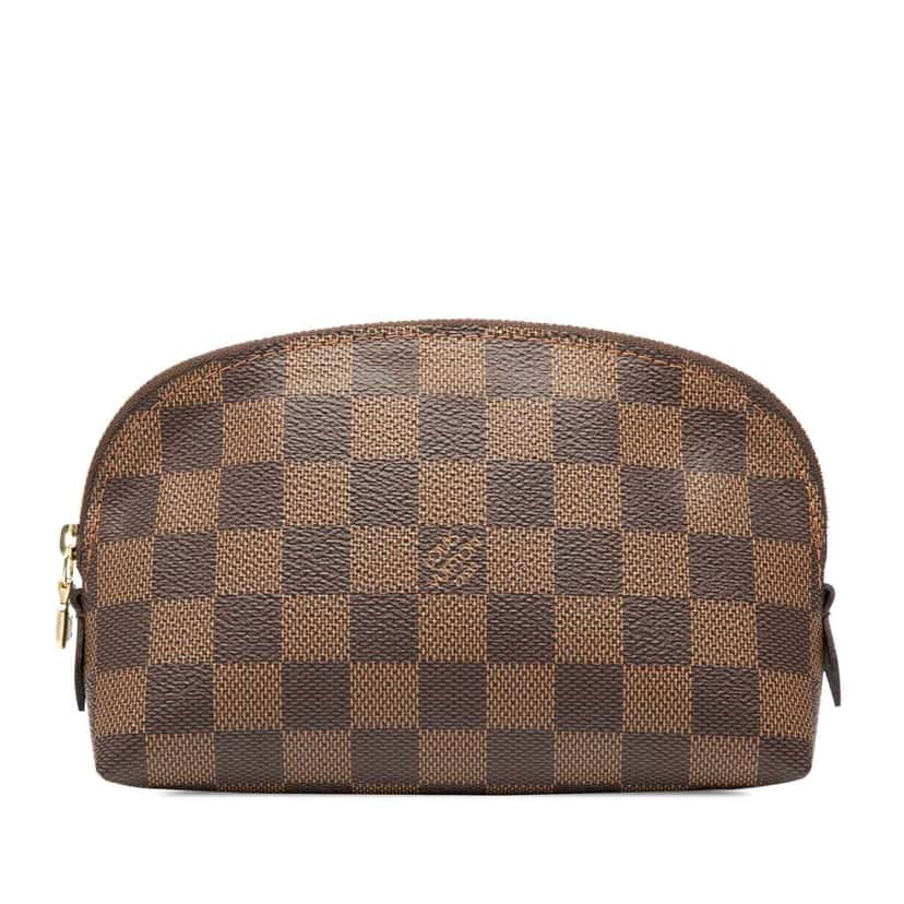 Louis Vuitton Damier Ebene Cosmetic Pouch Brown Good condition - Front View