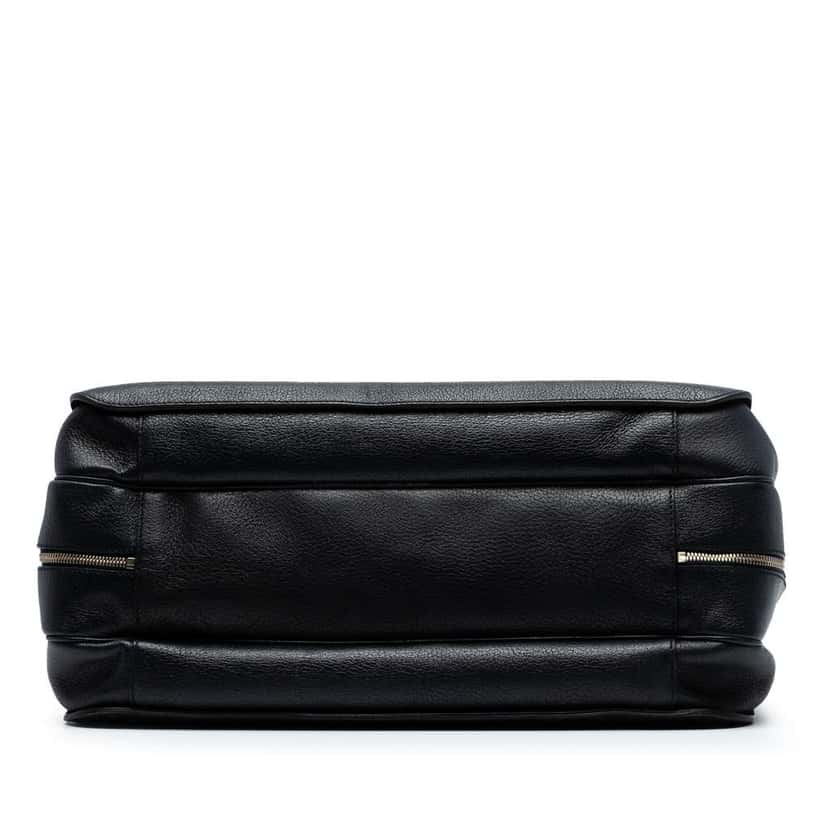 Gucci Leather Bamboo Briefcase Black Leather Good condition - Inside View