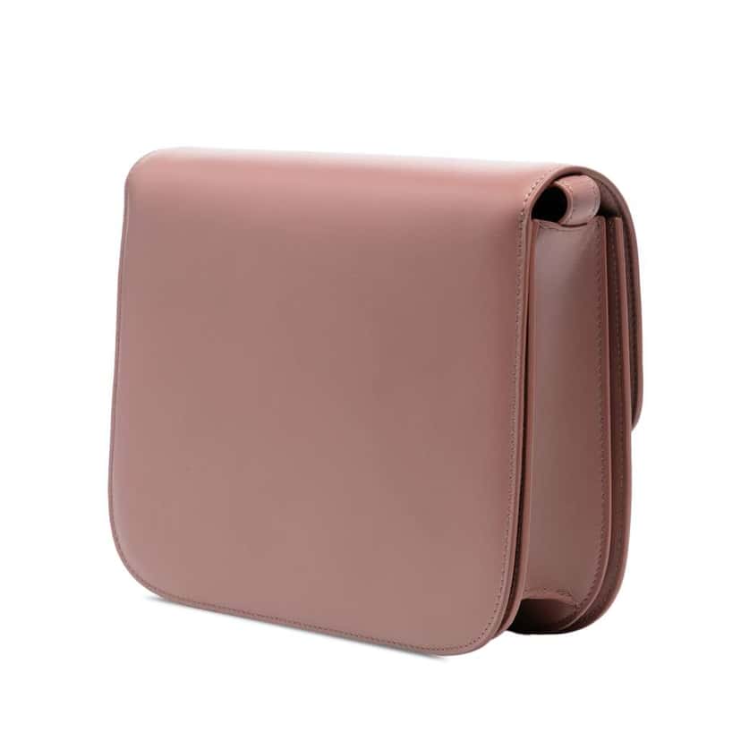 Celine Medium Calfskin Classic Box Pink Leather Good condition - Back View