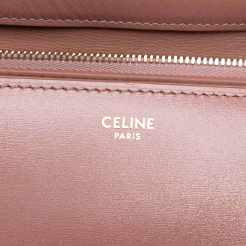 Celine Medium Calfskin Classic Box Pink Leather Good condition - Box View