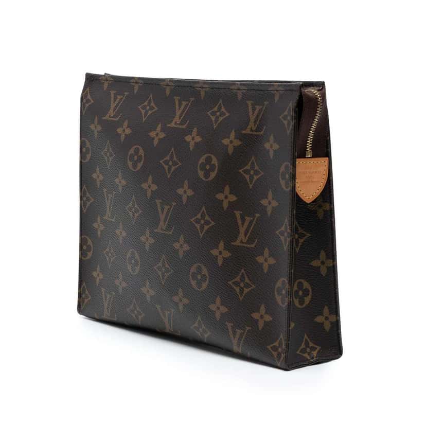 Louis Vuitton Monogram Toiletry Pouch 26 Brown Good condition - Back View