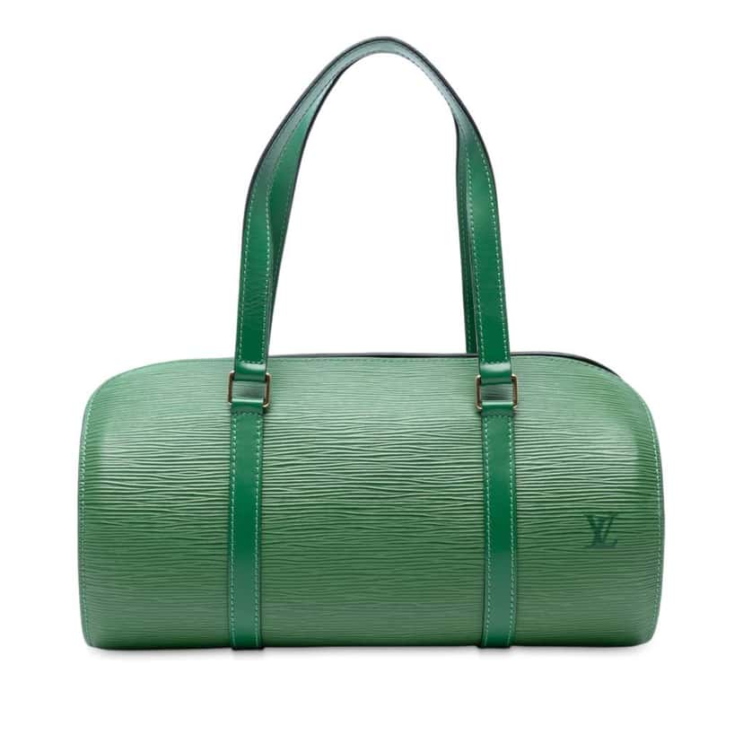 Louis Vuitton Epi Soufflot Green Leather Very good condition - Front View