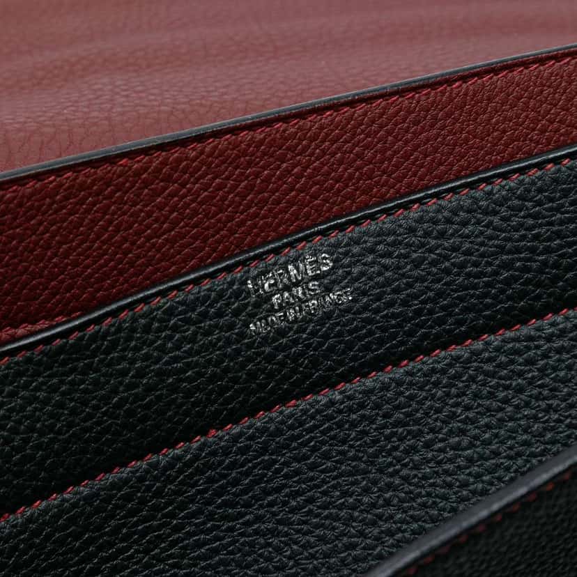 Hermès Togo Sac A Depeches Verso 38 Black Leather Good condition - Box View