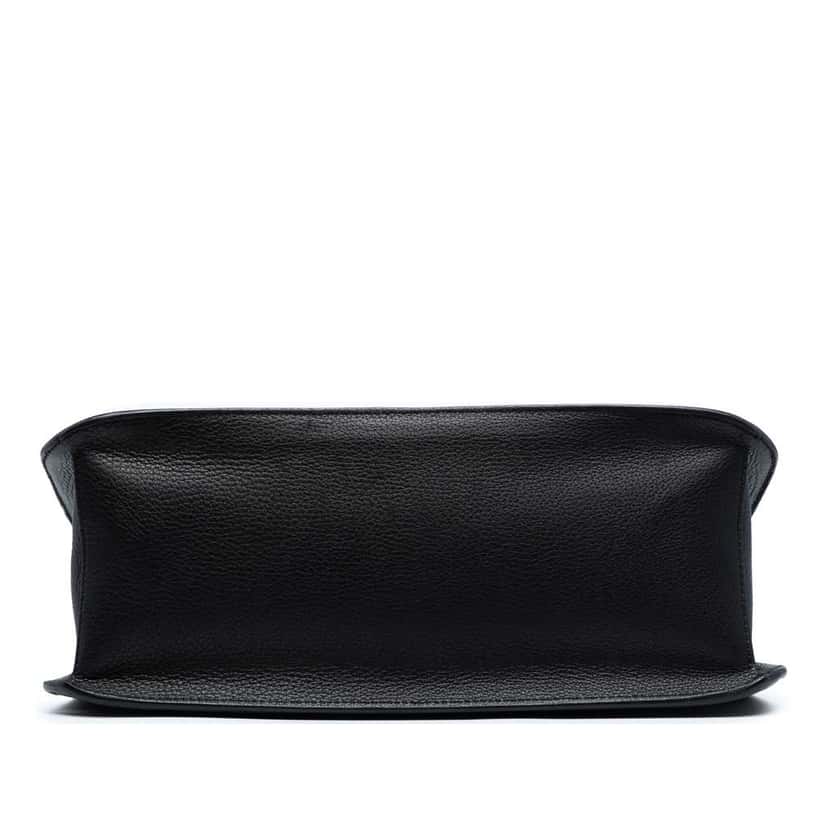 Gucci Medium Leather Bamboo Daily Crossbody Black Leather Good condition - Inside View
