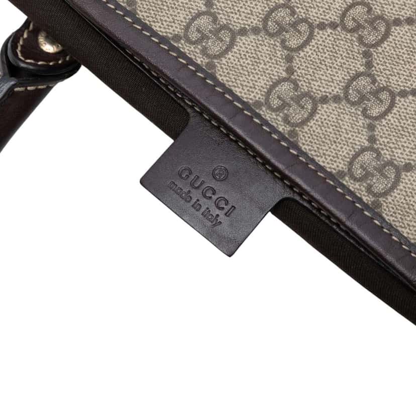 Gucci GG Supreme Joy Vertical Tote Brown Canvas Good condition - Box View