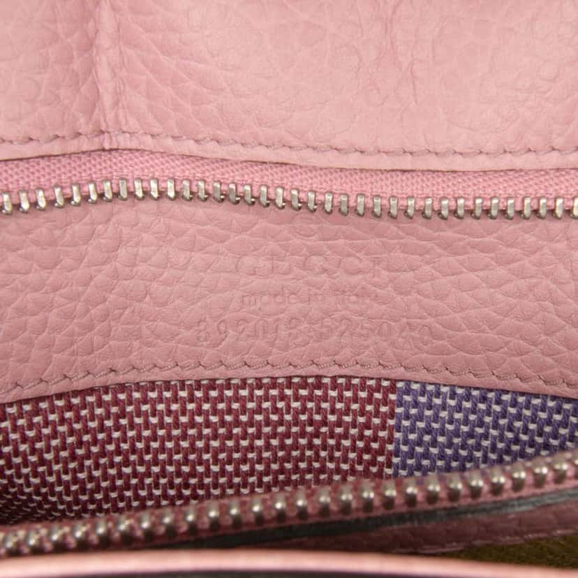 Gucci Medium Leather Bamboo Daily Satchel Pink Leather Good condition - Box View