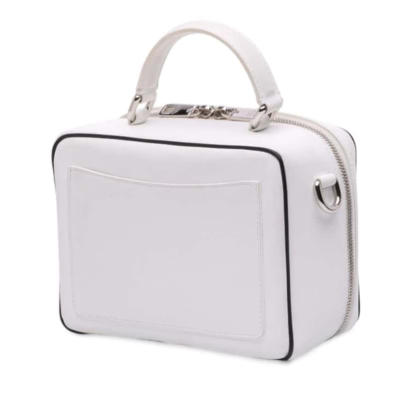 Dolce & Gabbana Leather DG Logo Satchel White Leather Good condition - Back View