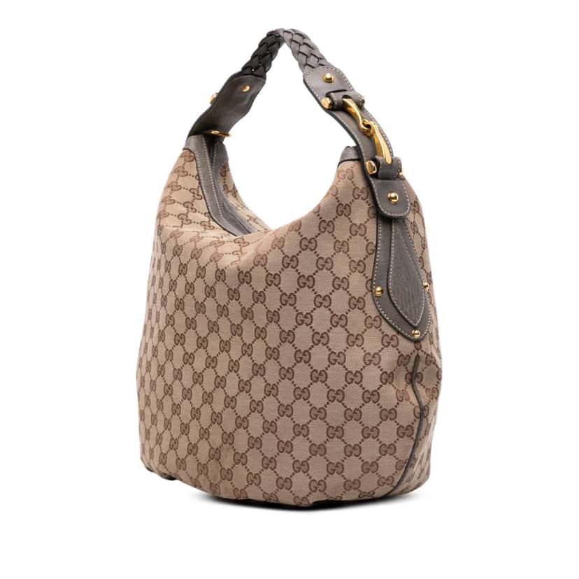 Gucci Medium GG Canvas Pelham Hobo Brown Canvas Good condition - Back View