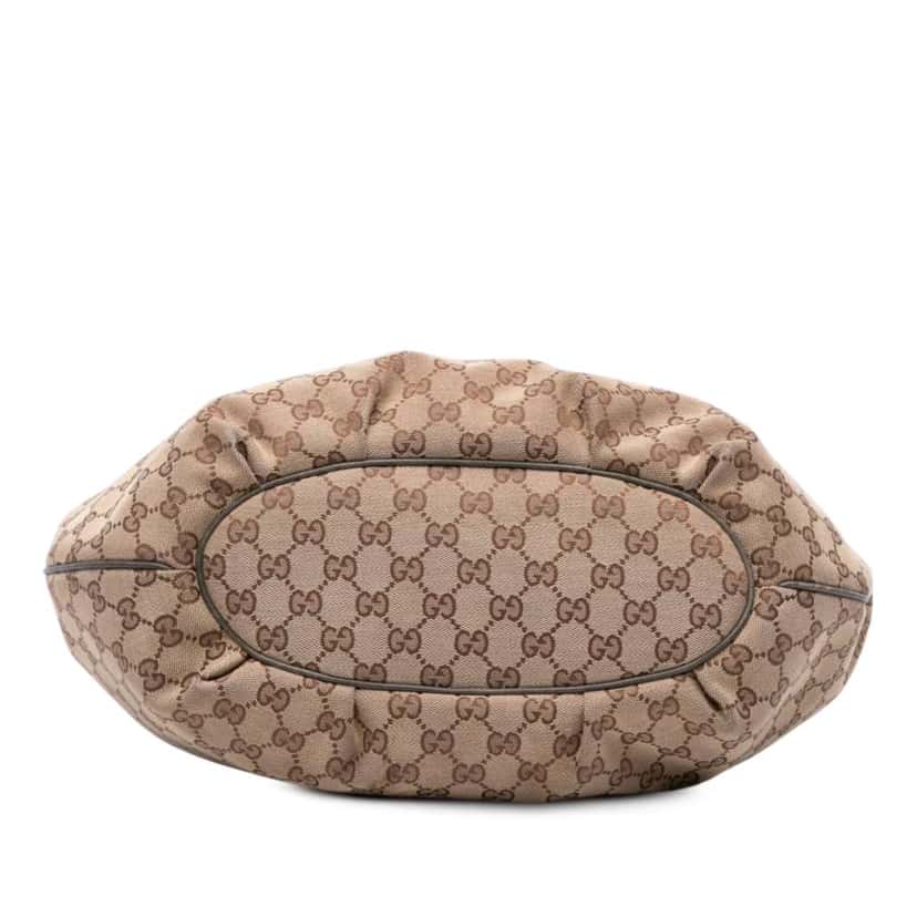Gucci Medium GG Canvas Pelham Hobo Brown Canvas Good condition - Inside View