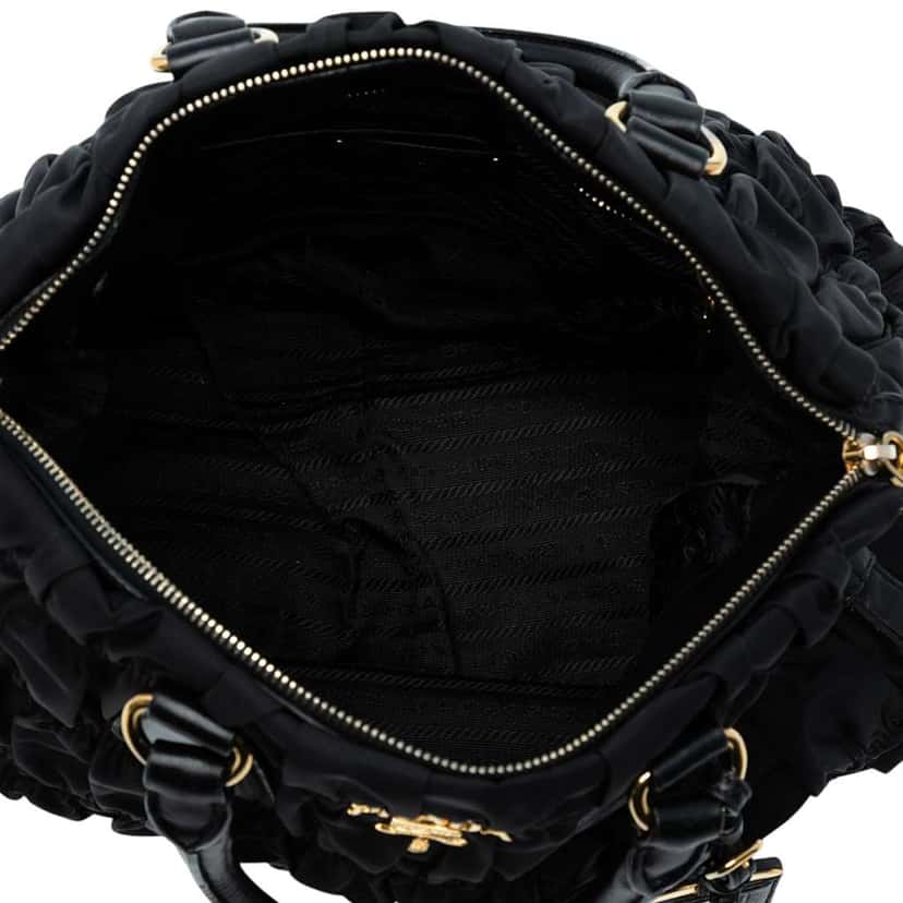 Prada Tessuto Gaufre Satchel Black Good condition - Model View