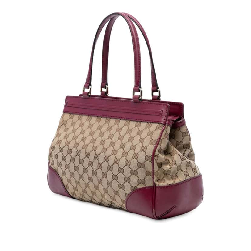 Gucci GG Canvas Mayfair Tote Brown Canvas Good condition - Back View