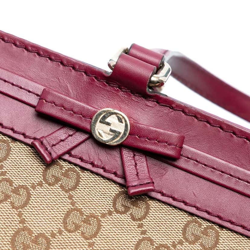 Gucci GG Canvas Mayfair Tote Brown Canvas Good condition - Box View