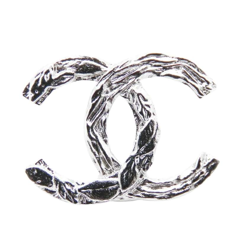 Chanel Silver Plated CC Push Back Earrings Silver Silver Good condition - Inside View