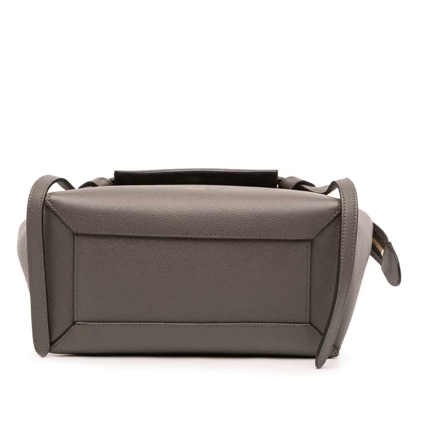 Celine Micro Grained Calfskin Belt Bag Brown Leather Good condition - Inside View