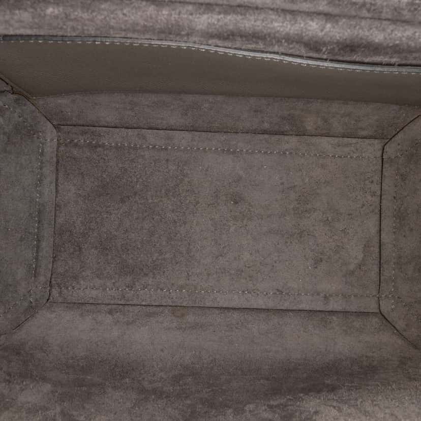Celine Micro Grained Calfskin Belt Bag Brown Leather Good condition - Model View