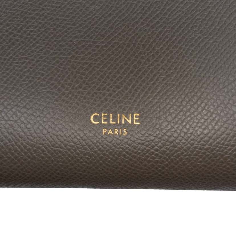 Celine Micro Grained Calfskin Belt Bag Brown Leather Good condition - Box View