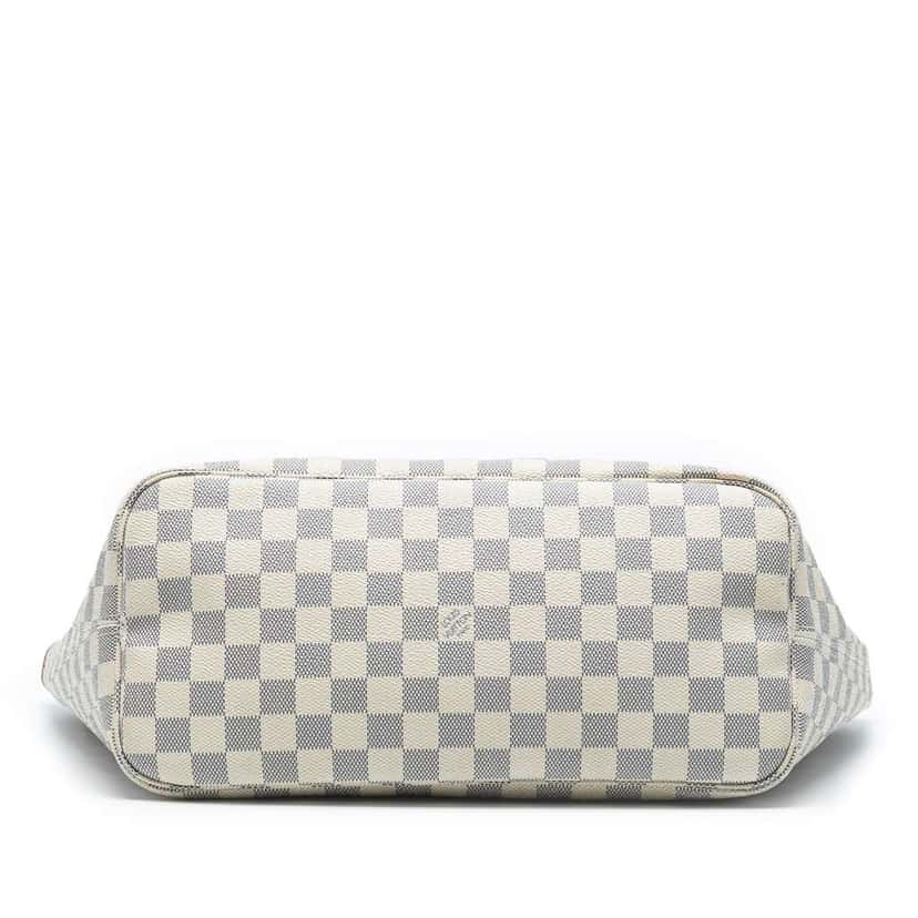 Louis Vuitton Damier Azur Neverfull MM White Good condition - Inside View