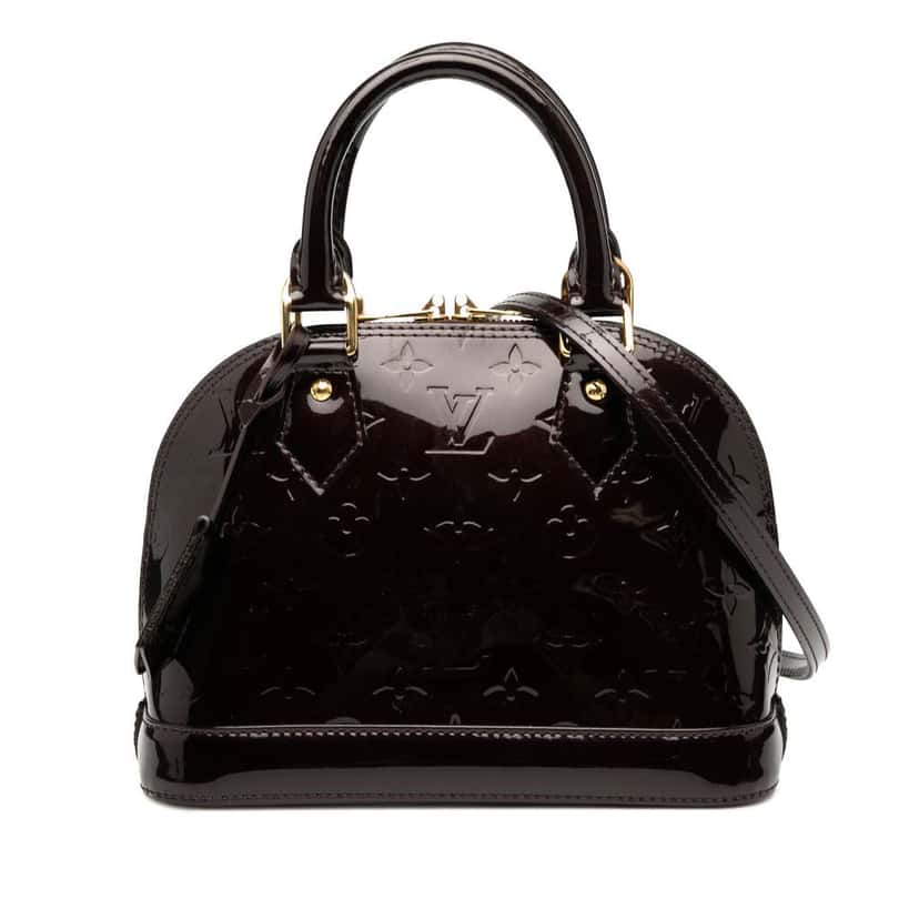 Louis Vuitton Monogram Vernis Alma BB Purple Leather Good condition - Front View