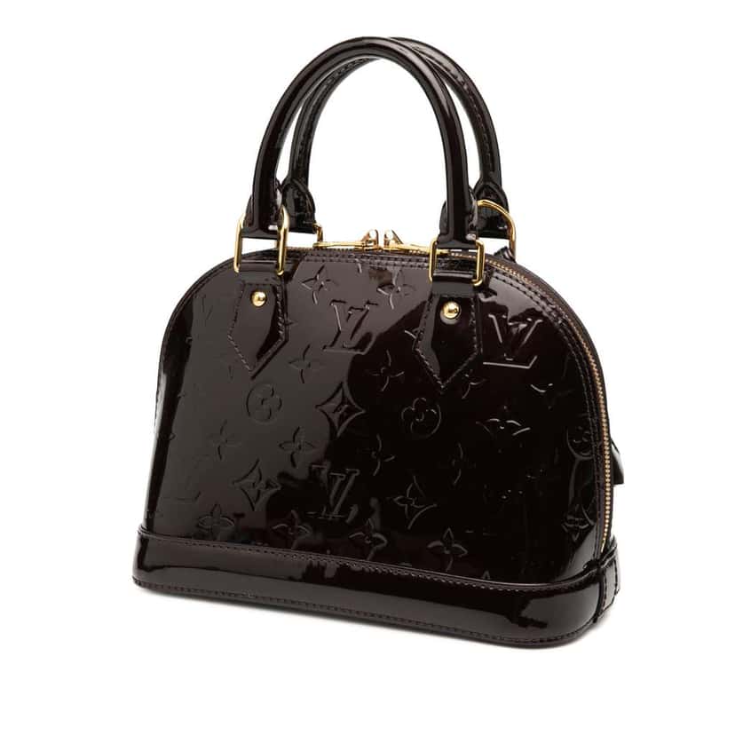 Louis Vuitton Monogram Vernis Alma BB Purple Leather Good condition - Back View