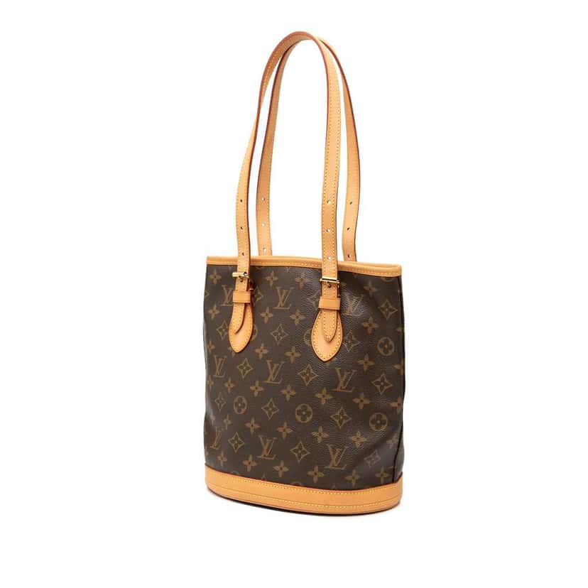 Louis Vuitton Monogram Petit Bucket Brown Good condition - Back View