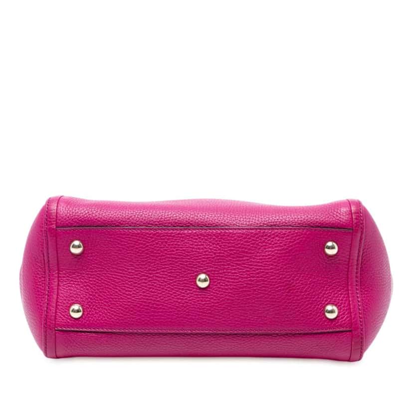 Gucci Small Leather Soho Cellarius Satchel Pink Leather Good condition - Inside View