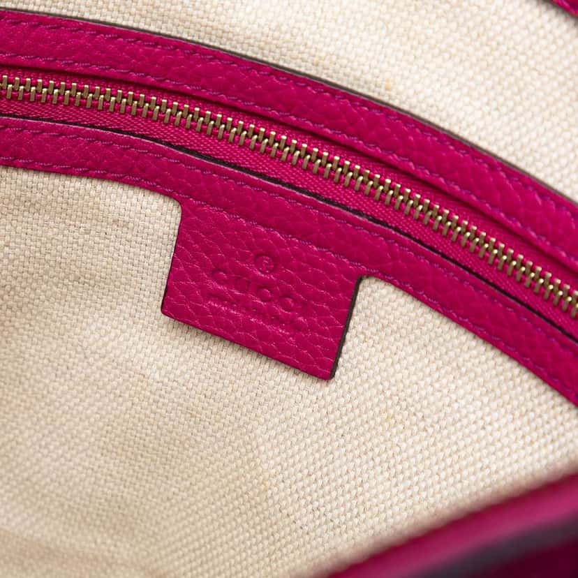 Gucci Small Leather Soho Cellarius Satchel Pink Leather Good condition - Box View