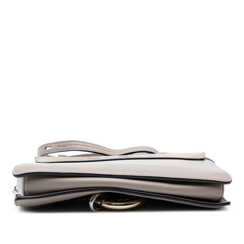 Chloé Small Suede and Calfskin Faye Crossbody Brown Leather Good condition - Inside View