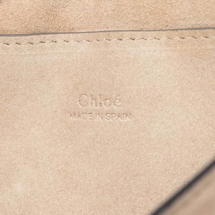 Chloé Small Suede and Calfskin Faye Crossbody Brown Leather Good condition - Model View