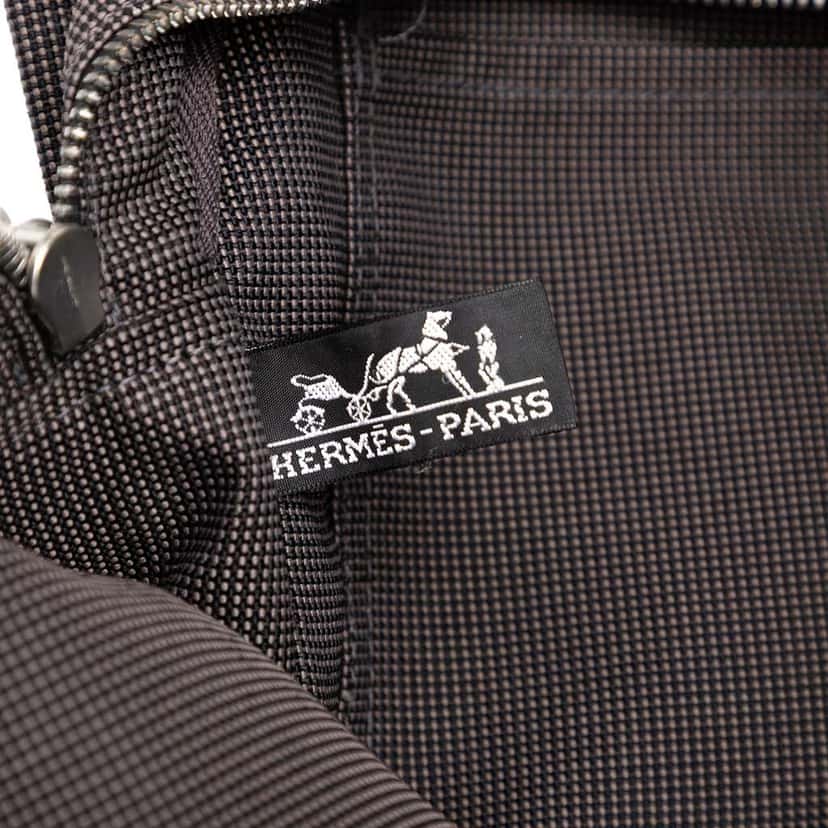 Hermès Canvas Herline MM Grey Canvas Good condition - Box View