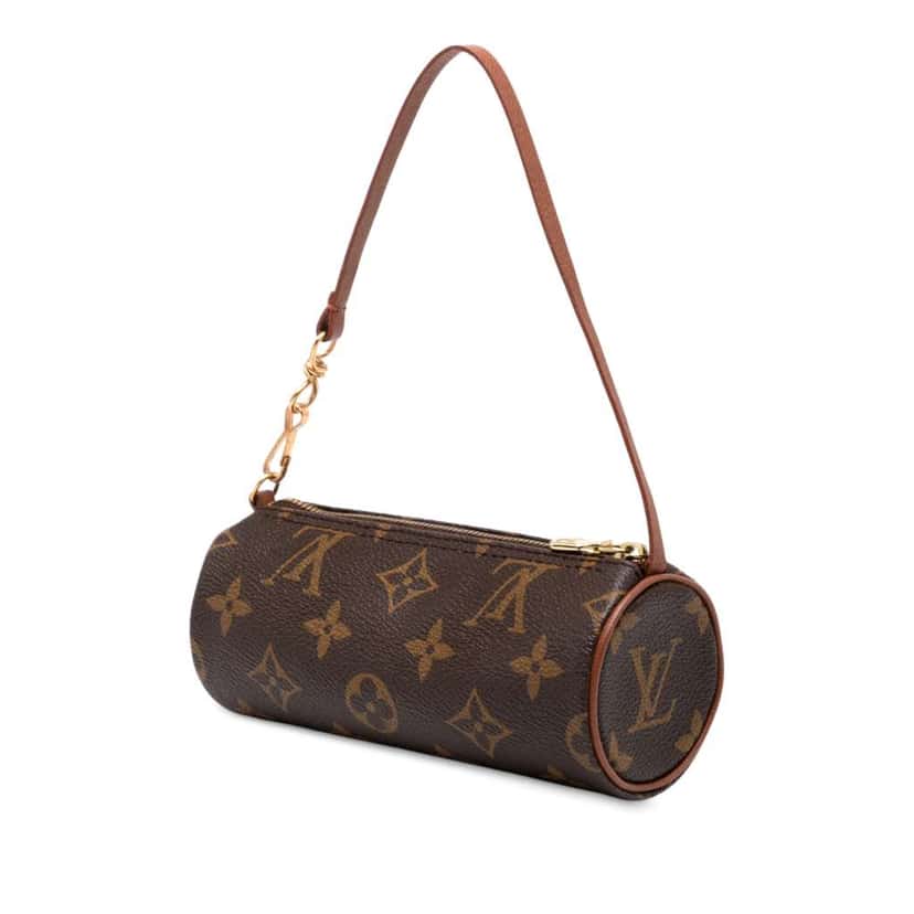 Louis Vuitton Monogram Papillon Pochette Brown Good condition - Back View
