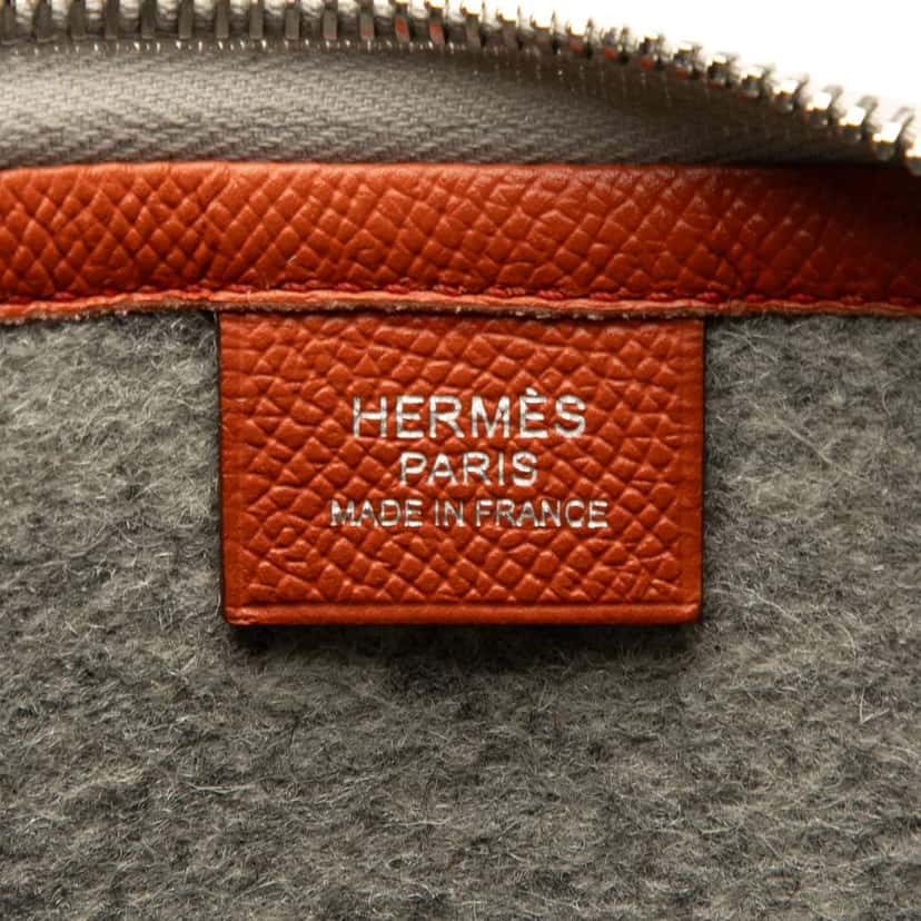 Hermès Epsom and Felt Toodoo 37 Orange Leather Good condition - Box View